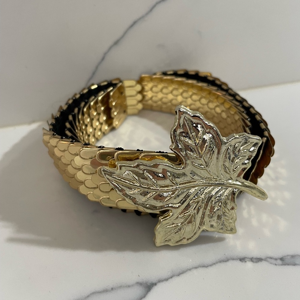 Vintage Golden Armored Belt